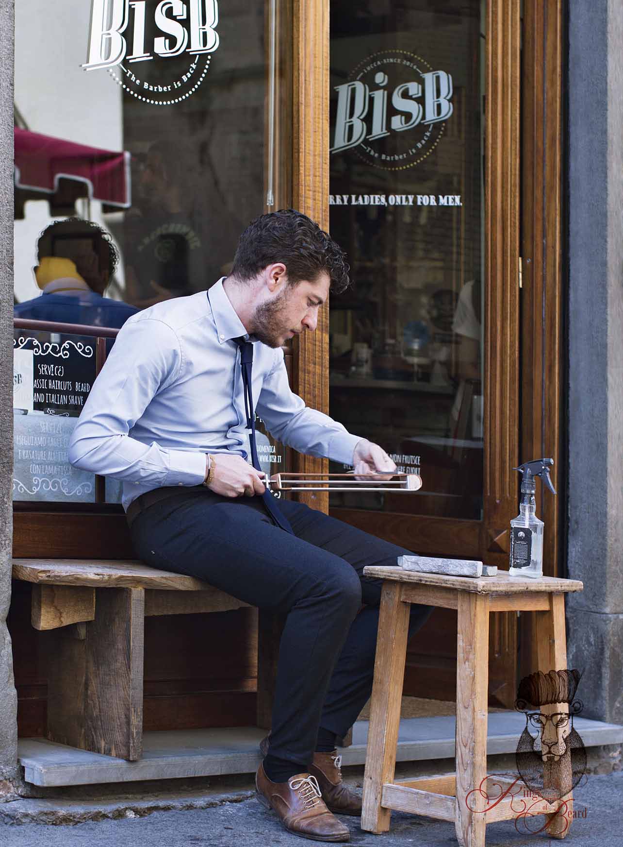 KINGS OF BEARD Barber Book - Razor sharpening